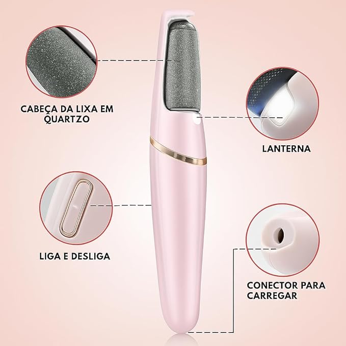 Removedor de callos recargable